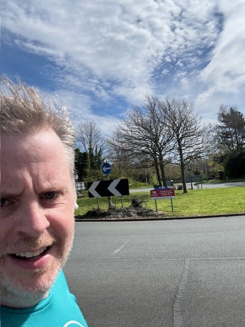 Final UK Carline sign photos from the Preston half marathon challenge