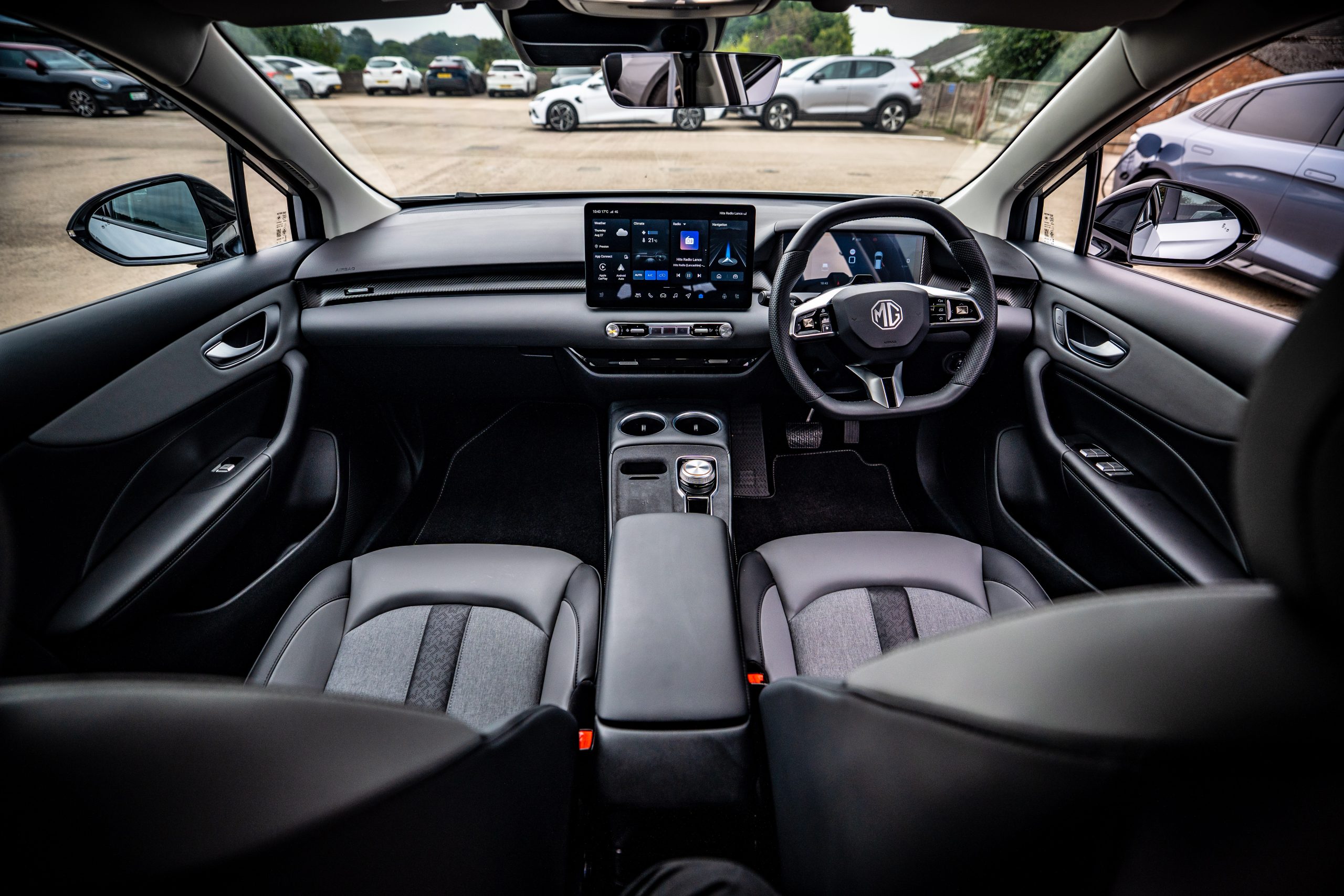 MG4 dashboard and 12.8-inch infotainment display