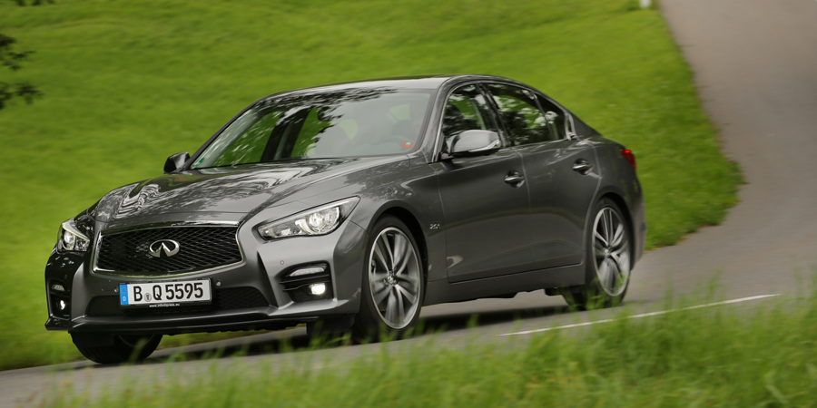 infiniti q50 leasing driving side view